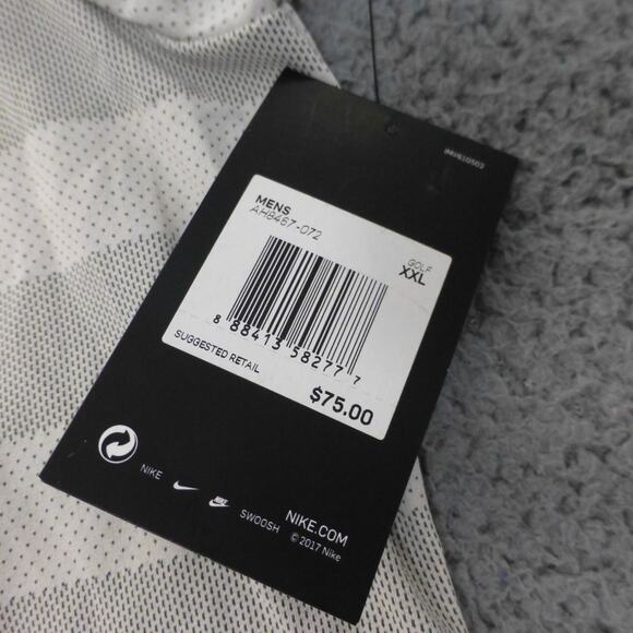 Nike Shirt Mens XXL Zonal Cooling Mesh Gray Striped Golf Polo NWT - Picture 8 of 13